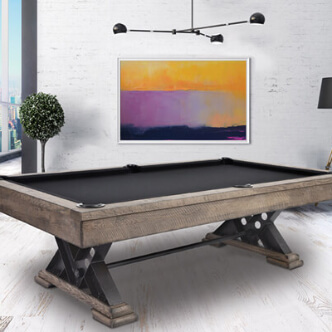 Billiard table and supplies for home
